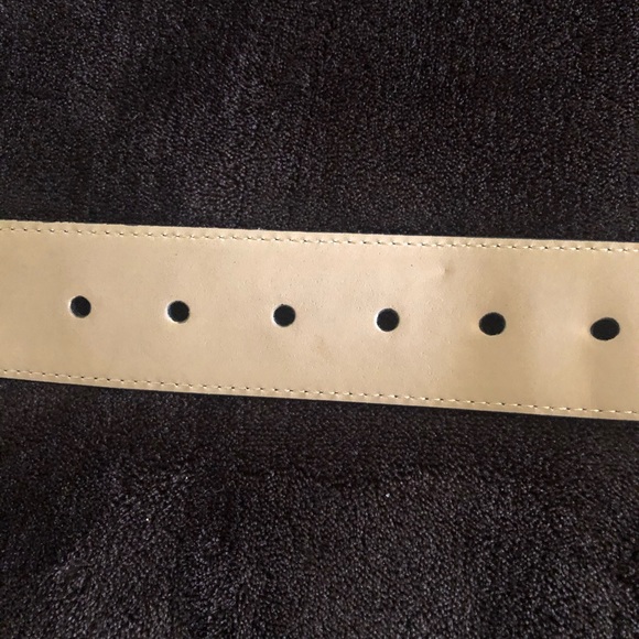 Michael Kors Black Leather Belt w/ Silver Buckle - Picture 12 of 14